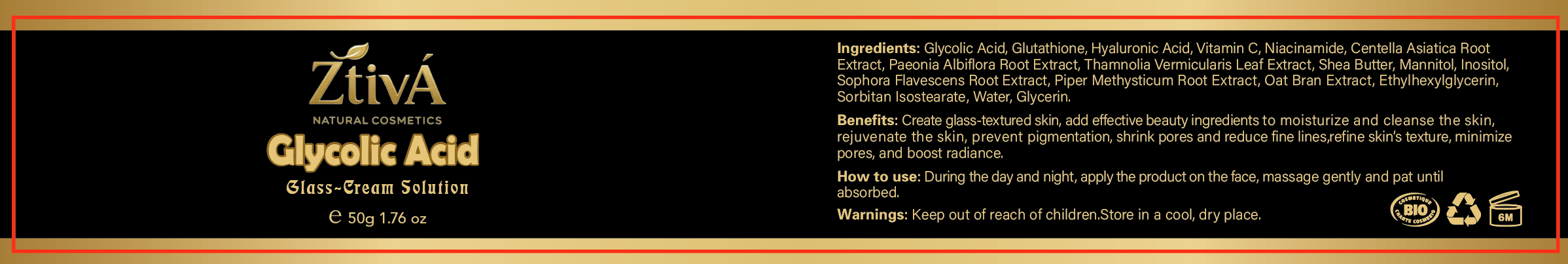 Glycolic Acid Glass-Cream Solution
